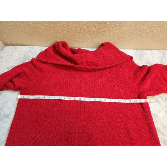 Catherines Women's Red Shawl Neck Knit Pullover Sweater Size‎ 2X - Picture 4 of 5